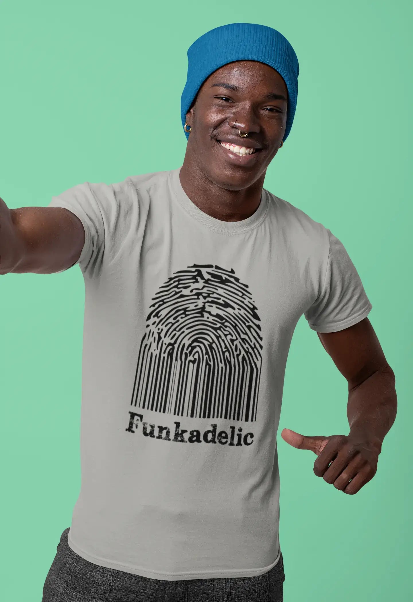 Homme Tee Vintage T Shirt Funkadelic Fingerprint