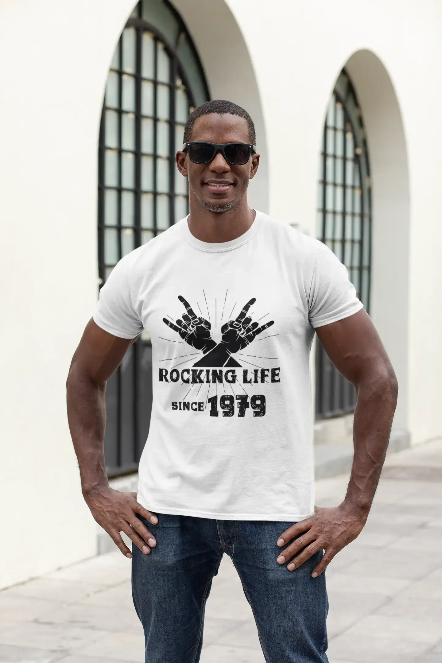 Homme Tee Vintage T Shirt Rocking Life Since 1979