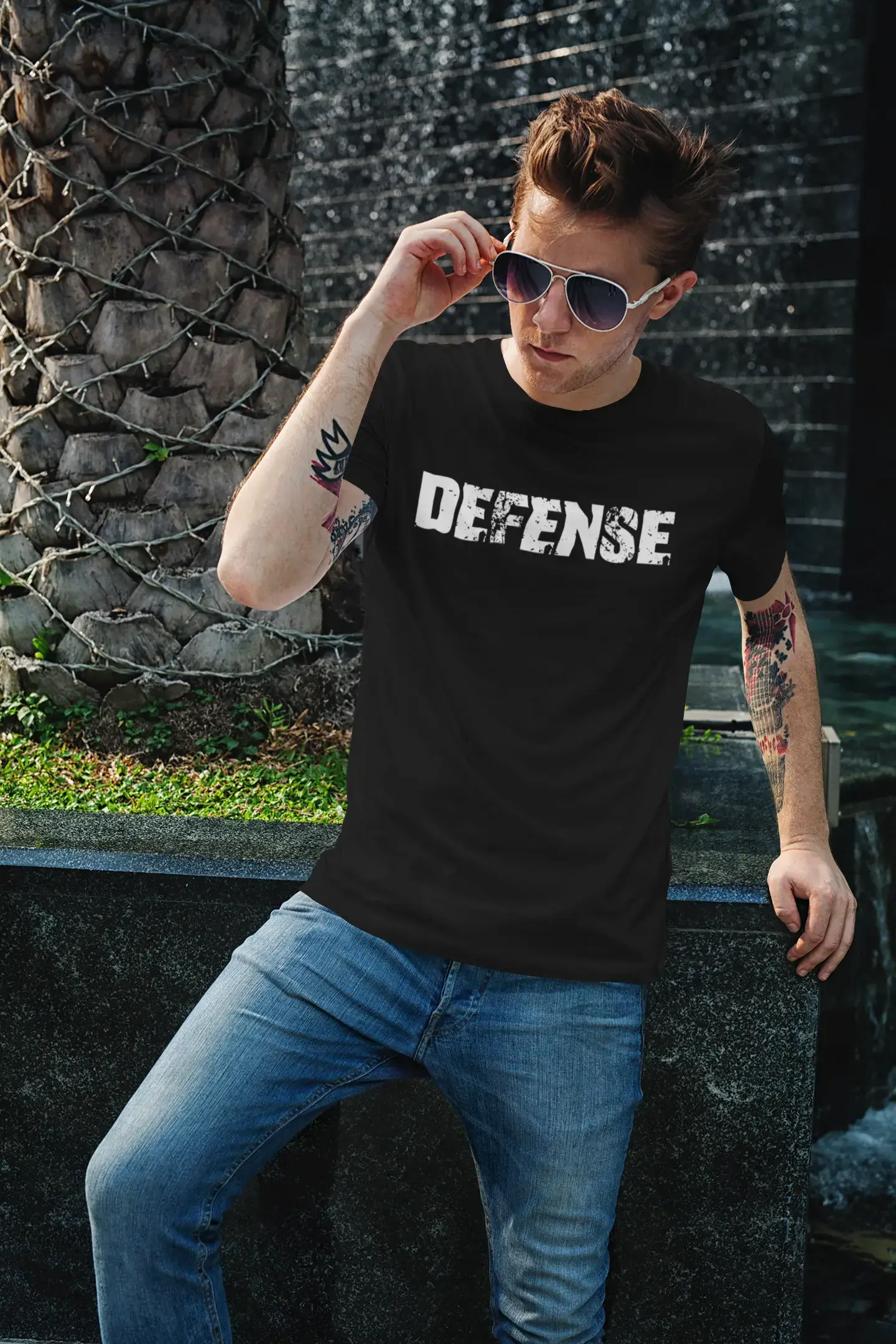 Homme Tee Vintage T Shirt Defense