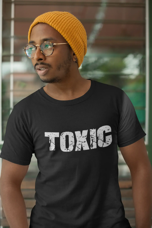 toxic Men's Retro T shirt Black Birthday Gift 00553