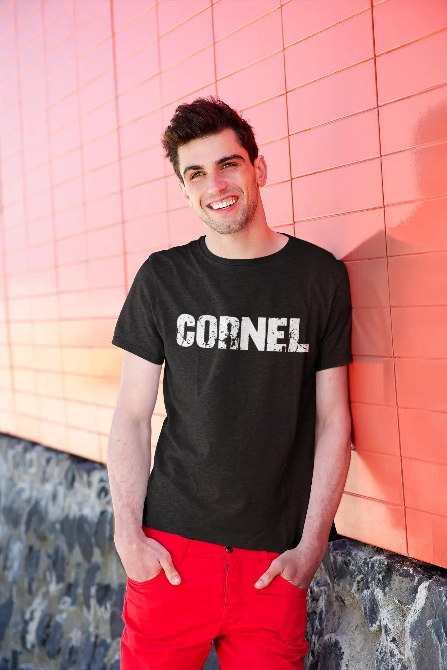cornel Men's Vintage T shirt Black Birthday Gift 00554