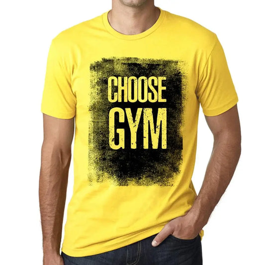 Men's Graphic T-Shirt Choose Gym Eco-Friendly Limited Edition Short Sleeve Tee-Shirt Vintage Birthday Gift Novelty