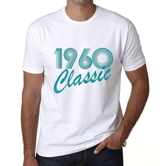Men's Graphic T-Shirt Classic 1960 64th Birthday Anniversary 64 Year Old Gift 1960 Vintage Eco-Friendly Short Sleeve Novelty Tee