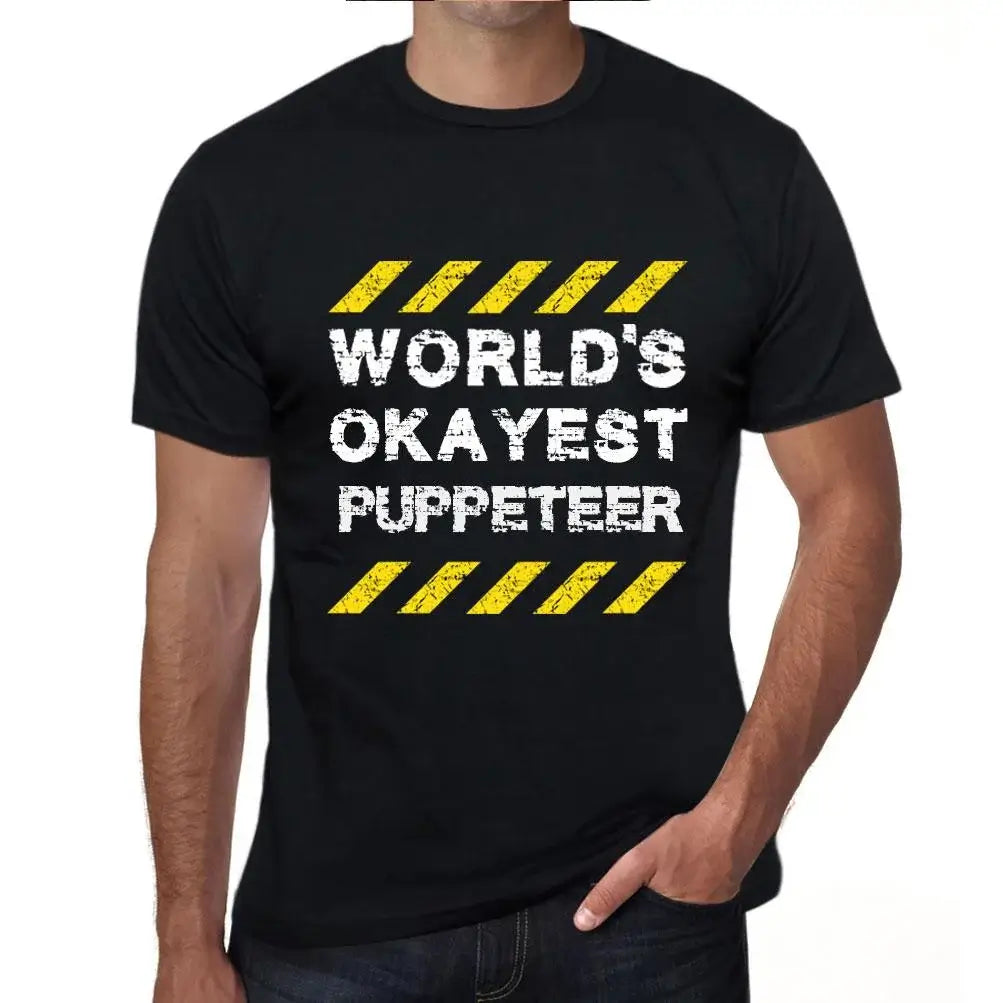 Men's Graphic T-Shirt Worlds Okayest Pupper Eco-Friendly Limited Edition Short Sleeve Tee-Shirt Vintage Birthday Gift Novelty