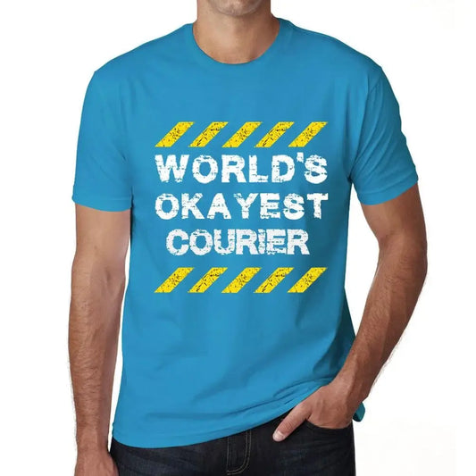 Men's Graphic T-Shirt Worlds Okayest Courier Eco-Friendly Limited Edition Short Sleeve Tee-Shirt Vintage Birthday Gift Novelty