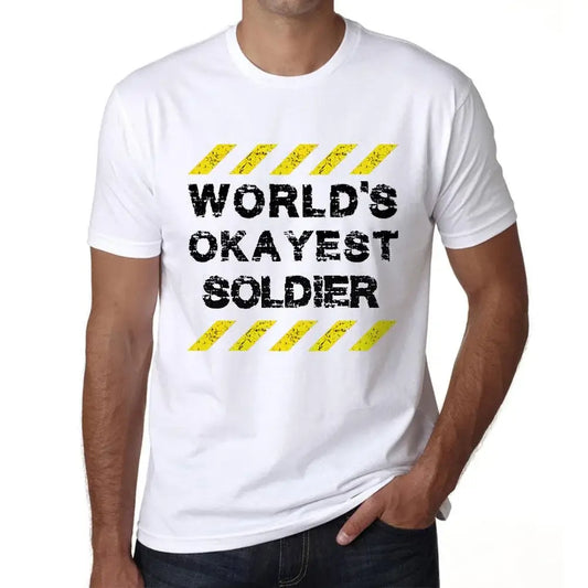 Men's Graphic T-Shirt Worlds Okayest Soldier Eco-Friendly Limited Edition Short Sleeve Tee-Shirt Vintage Birthday Gift Novelty