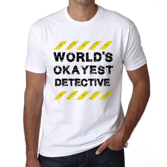 Men's Graphic T-Shirt Worlds Okayest Detective Eco-Friendly Limited Edition Short Sleeve Tee-Shirt Vintage Birthday Gift Novelty
