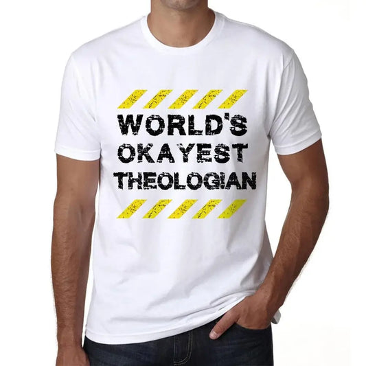 Men's Graphic T-Shirt Worlds Okayest Theologian Eco-Friendly Limited Edition Short Sleeve Tee-Shirt Vintage Birthday Gift Novelty