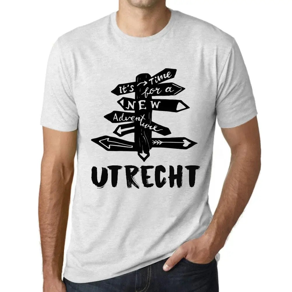 Men's Graphic T-Shirt It’s Time For A New Adventure In Utrecht Eco-Friendly Limited Edition Short Sleeve Tee-Shirt Vintage Birthday Gift Novelty