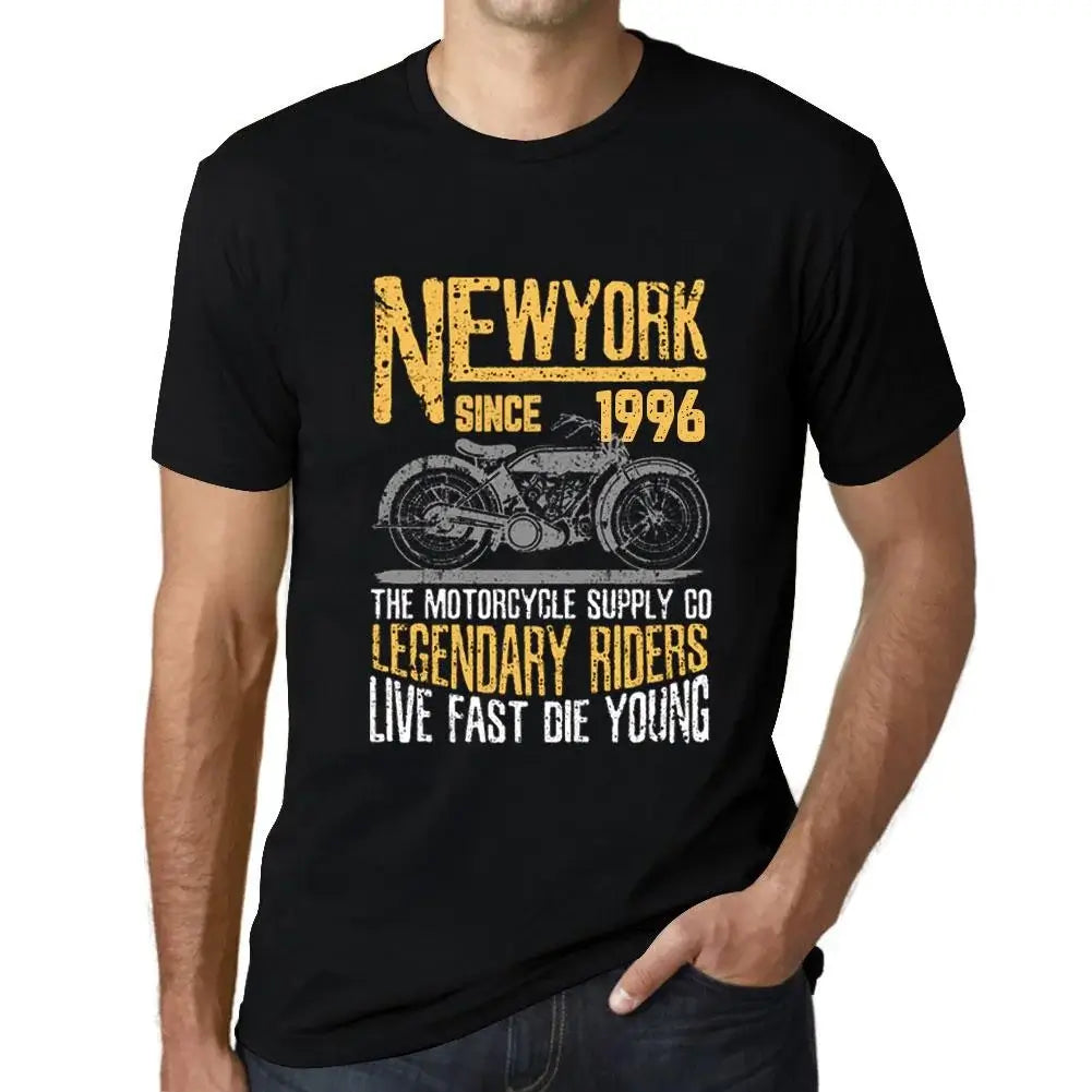 Men's Graphic T-Shirt Motorcycle Legendary Riders Since 1996 28th Birthday Anniversary 28 Year Old Gift 1996 Vintage Eco-Friendly Short Sleeve Novelty Tee