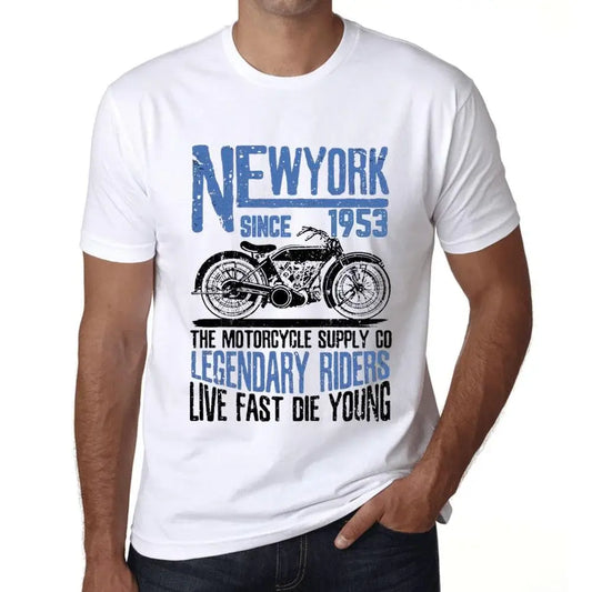 Men's Graphic T-Shirt Motorcycle Legendary Riders Since 1953 71st Birthday Anniversary 71 Year Old Gift 1953 Vintage Eco-Friendly Short Sleeve Novelty Tee