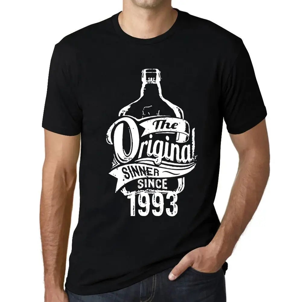 Men's Graphic T-Shirt The Original Sinner Since 1993 31st Birthday Anniversary 31 Year Old Gift 1993 Vintage Eco-Friendly Short Sleeve Novelty Tee