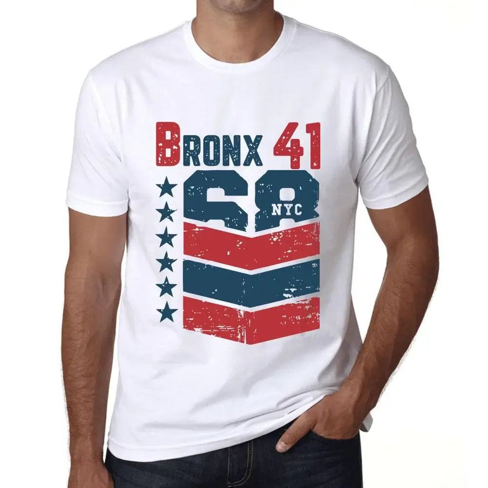 Men's Graphic T-Shirt Bronx 41 41st Birthday Anniversary 41 Year Old Gift 1983 Vintage Eco-Friendly Short Sleeve Novelty Tee