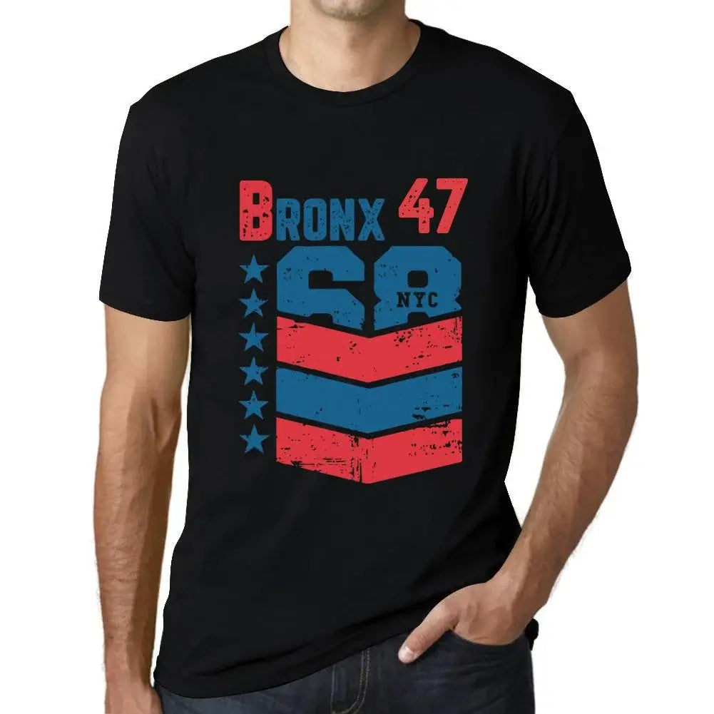 Men's Graphic T-Shirt Bronx 47 47th Birthday Anniversary 47 Year Old Gift 1977 Vintage Eco-Friendly Short Sleeve Novelty Tee