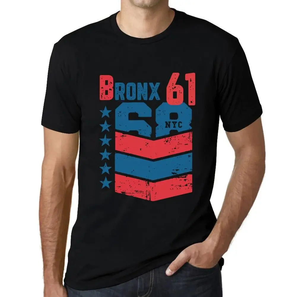 Men's Graphic T-Shirt Bronx 61 61st Birthday Anniversary 61 Year Old Gift 1963 Vintage Eco-Friendly Short Sleeve Novelty Tee