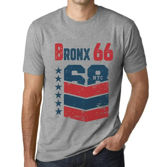Men's Graphic T-Shirt Bronx 66 66th Birthday Anniversary 66 Year Old Gift 1958 Vintage Eco-Friendly Short Sleeve Novelty Tee