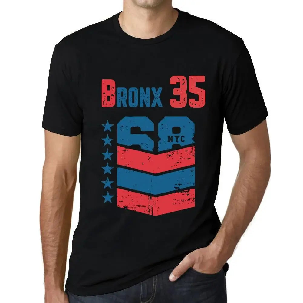 Men's Graphic T-Shirt Bronx 35 35th Birthday Anniversary 35 Year Old Gift 1989 Vintage Eco-Friendly Short Sleeve Novelty Tee