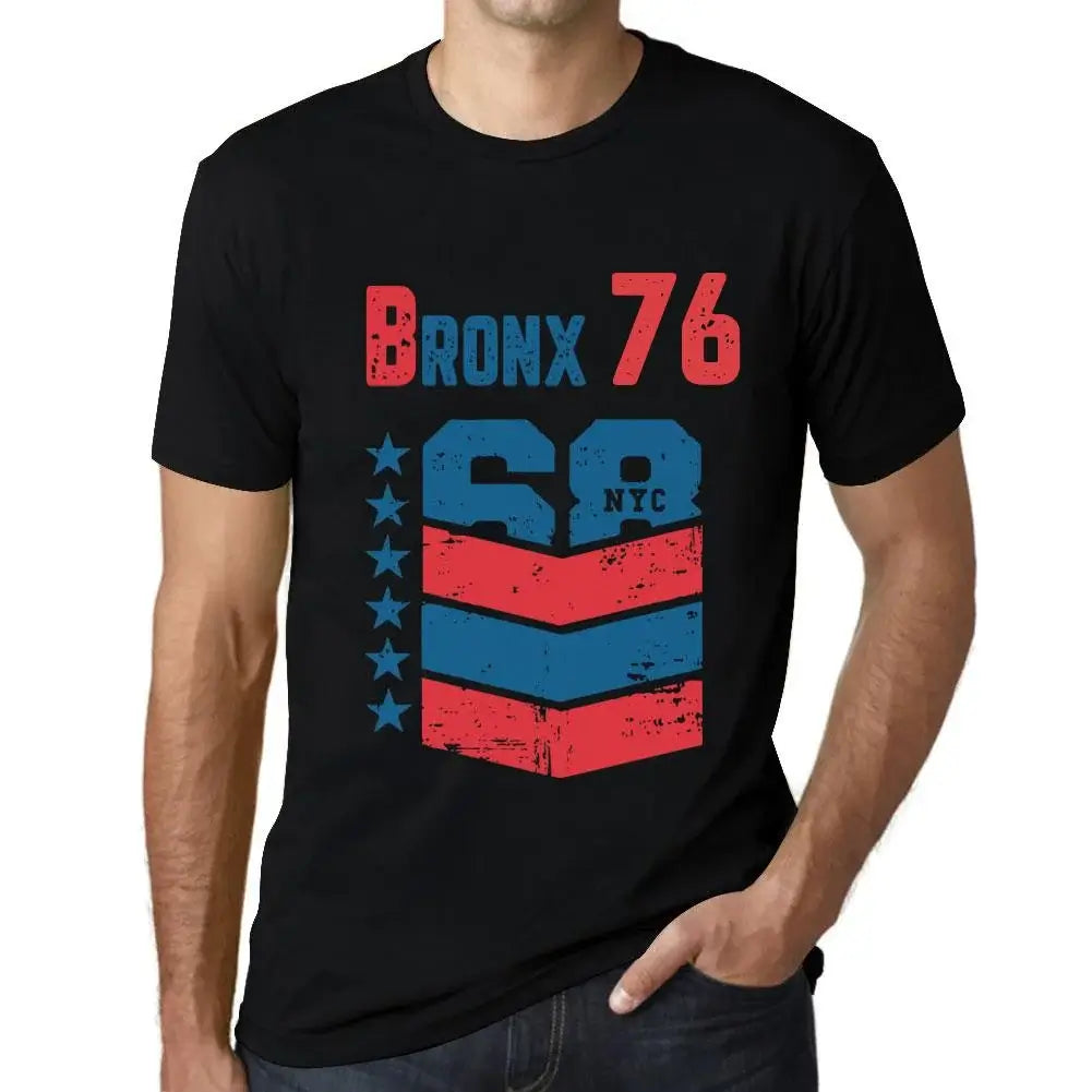 Men's Graphic T-Shirt Bronx 76 76th Birthday Anniversary 76 Year Old Gift 1948 Vintage Eco-Friendly Short Sleeve Novelty Tee