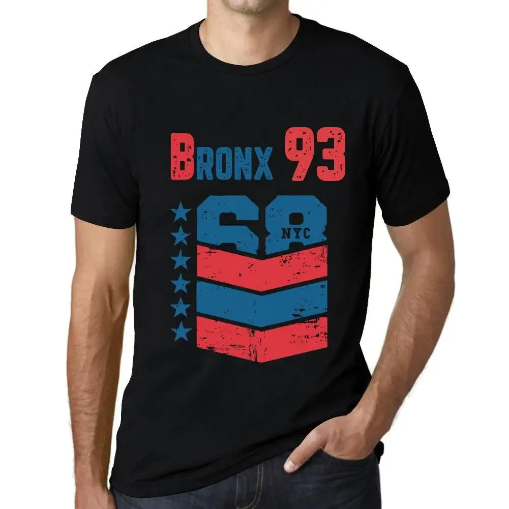 Men's Graphic T-Shirt Bronx 93 93rd Birthday Anniversary 93 Year Old Gift 1931 Vintage Eco-Friendly Short Sleeve Novelty Tee