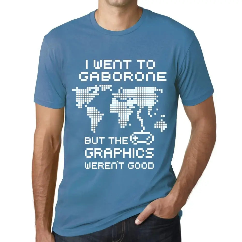 Men's Graphic T-Shirt I Went To Gaborone But The Graphics Weren’t Good Eco-Friendly Limited Edition Short Sleeve Tee-Shirt Vintage Birthday Gift Novelty