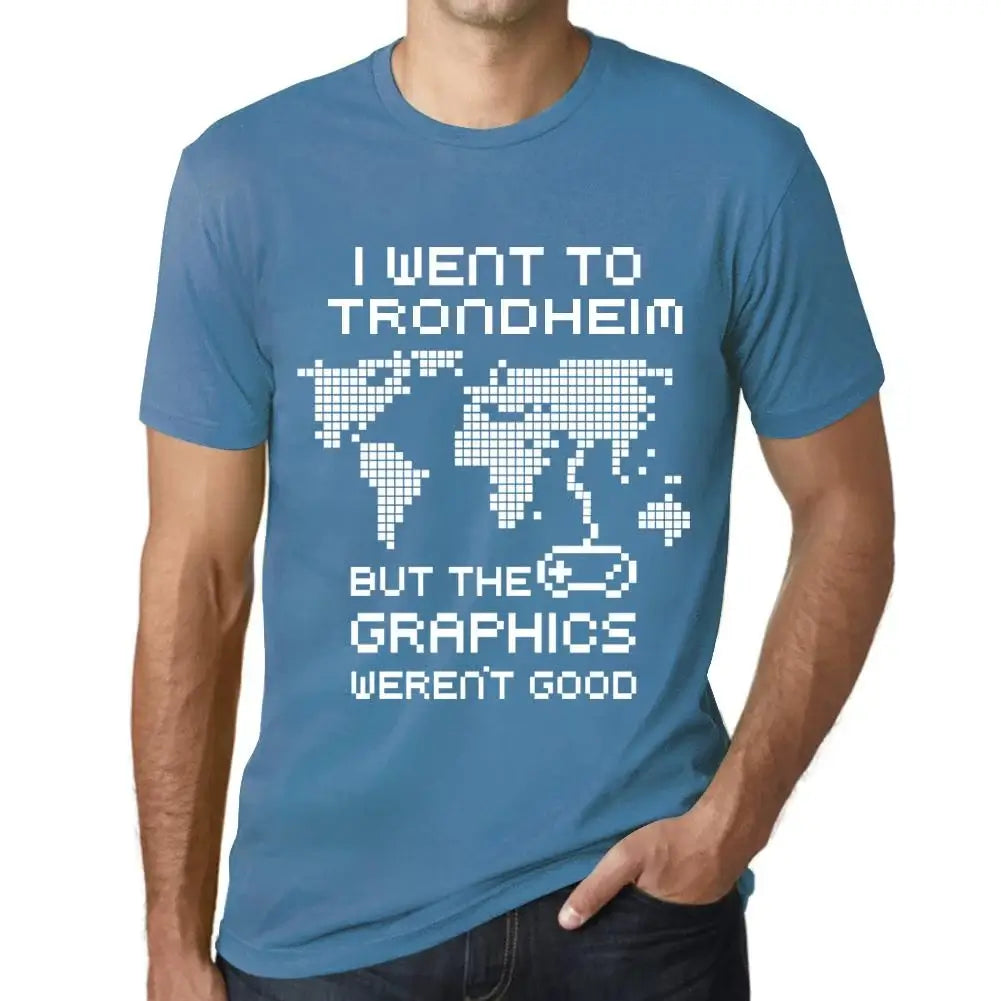Men's Graphic T-Shirt I Went To Trondheim But The Graphics Weren’t Good Eco-Friendly Limited Edition Short Sleeve Tee-Shirt Vintage Birthday Gift Novelty