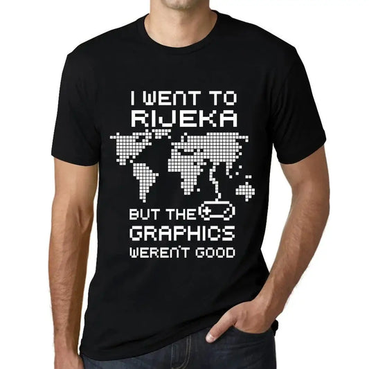 Men's Graphic T-Shirt I Went To Rijeka But The Graphics Weren’t Good Eco-Friendly Limited Edition Short Sleeve Tee-Shirt Vintage Birthday Gift Novelty