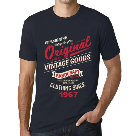 Men's Graphic T-Shirt Original Vintage Clothing Since 1967 57th Birthday Anniversary 57 Year Old Gift 1967 Vintage Eco-Friendly Short Sleeve Novelty Tee