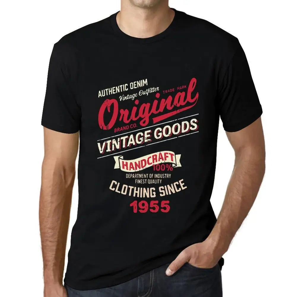 Men's Graphic T-Shirt Original Vintage Clothing Since 1955 69th Birthday Anniversary 69 Year Old Gift 1955 Vintage Eco-Friendly Short Sleeve Novelty Tee