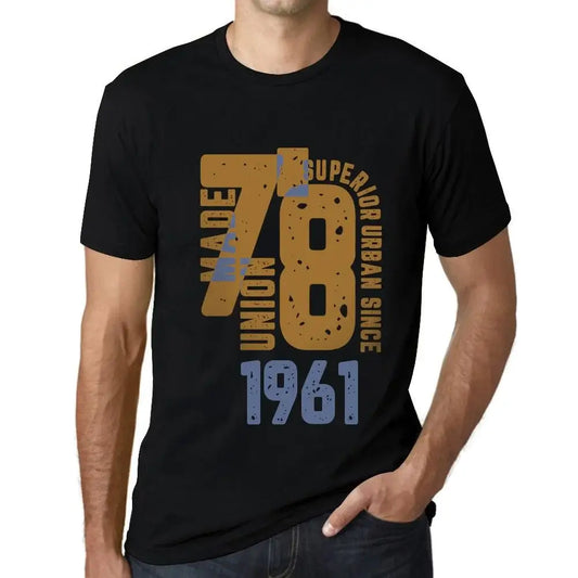 Men's Graphic T-Shirt Superior Urban Style Since 1961 63rd Birthday Anniversary 63 Year Old Gift 1961 Vintage Eco-Friendly Short Sleeve Novelty Tee