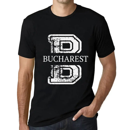 Men's Graphic T-Shirt Bucharest Eco-Friendly Limited Edition Short Sleeve Tee-Shirt Vintage Birthday Gift Novelty