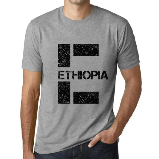 Men's Graphic T-Shirt Ethiopia Eco-Friendly Limited Edition Short Sleeve Tee-Shirt Vintage Birthday Gift Novelty