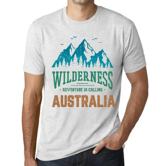 Men's Graphic T-Shirt Wilderness, Adventure Is Calling Australia Eco-Friendly Limited Edition Short Sleeve Tee-Shirt Vintage Birthday Gift Novelty