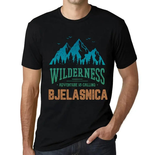 Men's Graphic T-Shirt Wilderness, Adventure Is Calling Bjelasnica Eco-Friendly Limited Edition Short Sleeve Tee-Shirt Vintage Birthday Gift Novelty