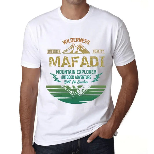 Men's Graphic T-Shirt Outdoor Adventure, Wilderness, Mountain Explorer Mafadi Eco-Friendly Limited Edition Short Sleeve Tee-Shirt Vintage Birthday Gift Novelty