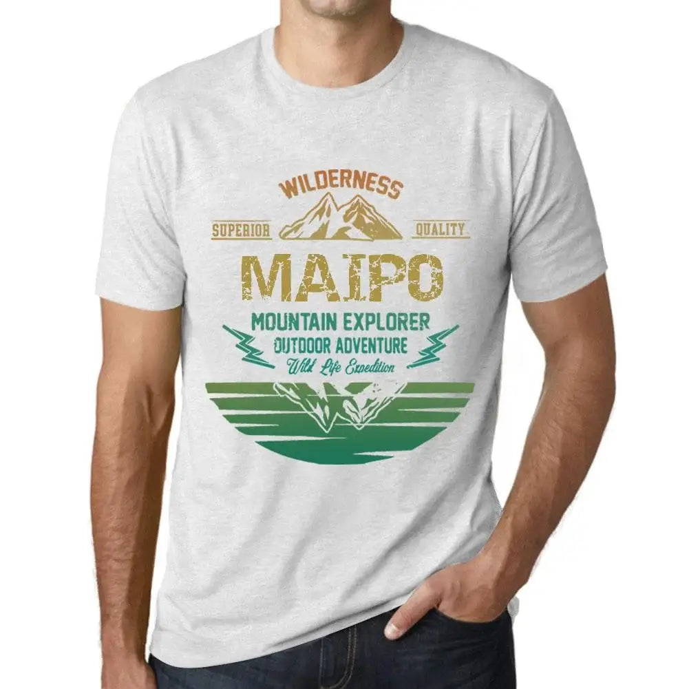 Men's Graphic T-Shirt Outdoor Adventure, Wilderness, Mountain Explorer Maipo Eco-Friendly Limited Edition Short Sleeve Tee-Shirt Vintage Birthday Gift Novelty