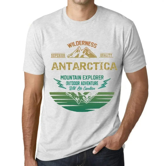 Men's Graphic T-Shirt Outdoor Adventure, Wilderness, Mountain Explorer Antarctica Eco-Friendly Limited Edition Short Sleeve Tee-Shirt Vintage Birthday Gift Novelty