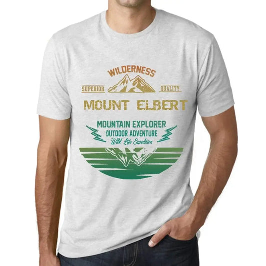 Men's Graphic T-Shirt Outdoor Adventure, Wilderness, Mountain Explorer Mount Elbert Eco-Friendly Limited Edition Short Sleeve Tee-Shirt Vintage Birthday Gift Novelty