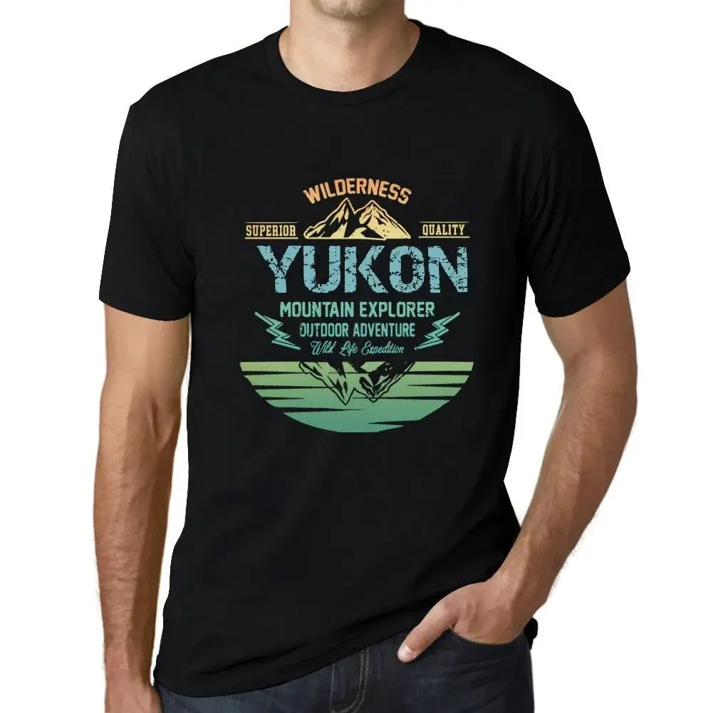 Men's Graphic T-Shirt Outdoor Adventure, Wilderness, Mountain Explorer Yukon Eco-Friendly Limited Edition Short Sleeve Tee-Shirt Vintage Birthday Gift Novelty