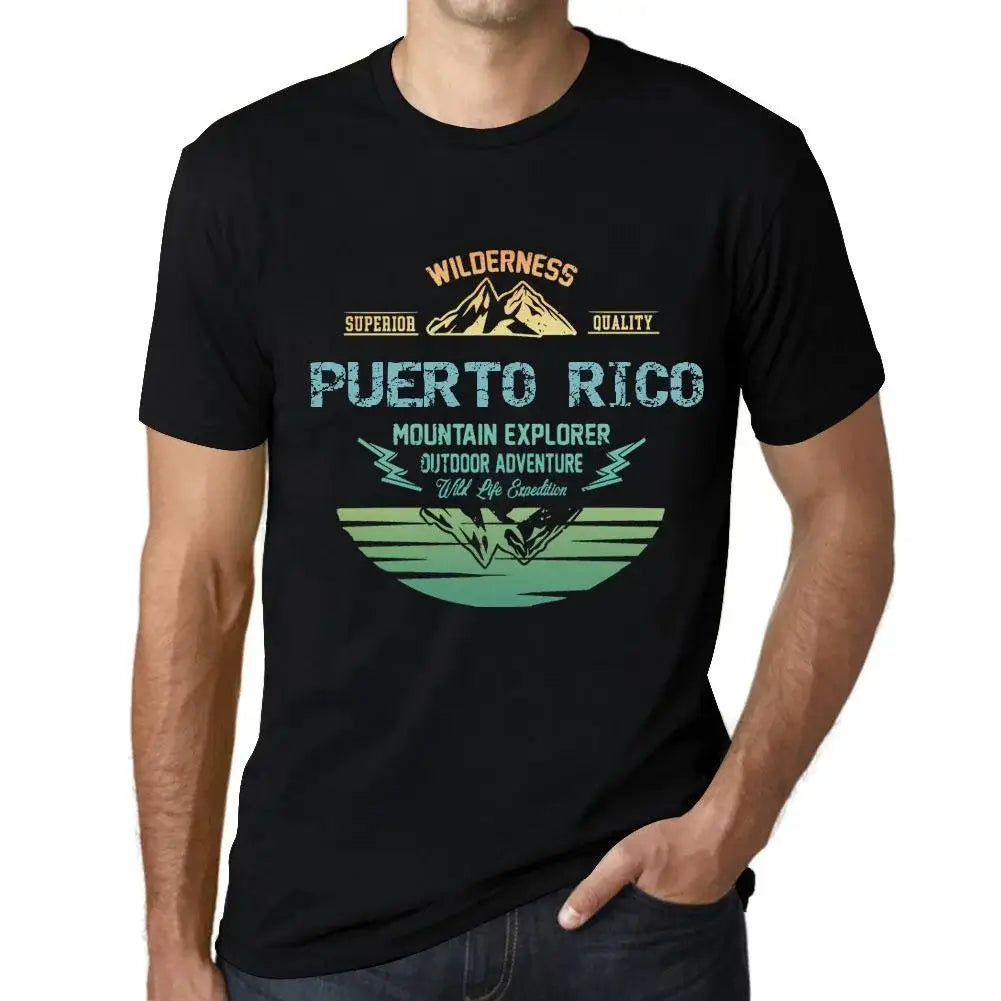 Men's Graphic T-Shirt Outdoor Adventure, Wilderness, Mountain Explorer Puerto Rico Eco-Friendly Limited Edition Short Sleeve Tee-Shirt Vintage Birthday Gift Novelty