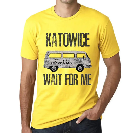 Men's Graphic T-Shirt Adventure Wait For Me In Katowice Eco-Friendly Limited Edition Short Sleeve Tee-Shirt Vintage Birthday Gift Novelty