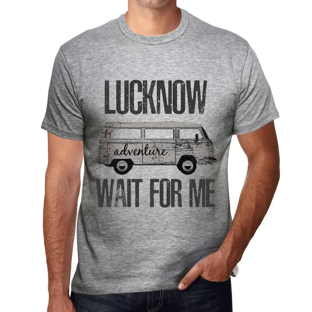 Men's Graphic T-Shirt Adventure Wait For Me In Lucknow Eco-Friendly Limited Edition Short Sleeve Tee-Shirt Vintage Birthday Gift Novelty