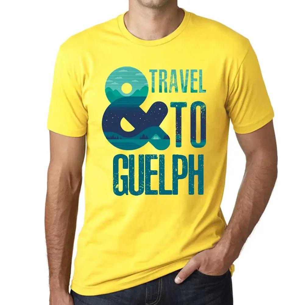 Men's Graphic T-Shirt And Travel To Guelph Eco-Friendly Limited Edition Short Sleeve Tee-Shirt Vintage Birthday Gift Novelty