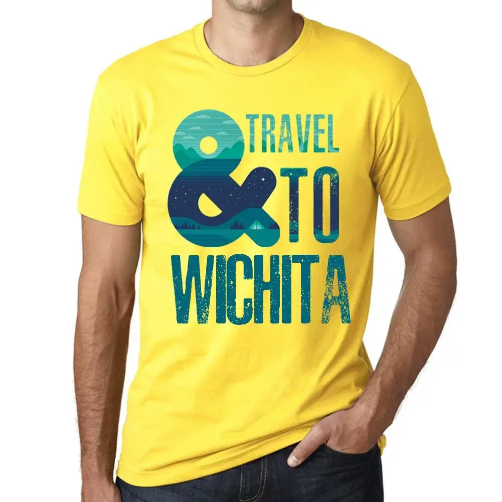 Men's Graphic T-Shirt And Travel To Wichita Eco-Friendly Limited Edition Short Sleeve Tee-Shirt Vintage Birthday Gift Novelty