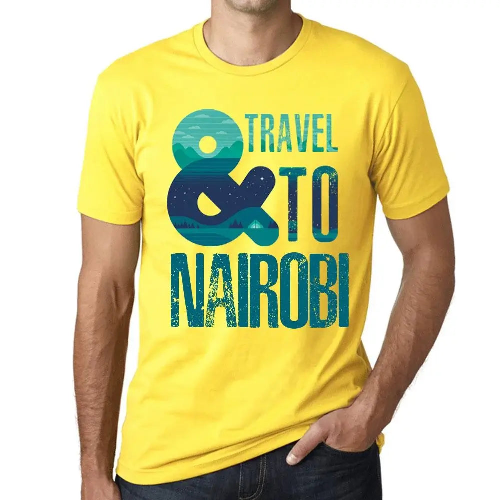 Men's Graphic T-Shirt And Travel To Nairobi Eco-Friendly Limited Edition Short Sleeve Tee-Shirt Vintage Birthday Gift Novelty
