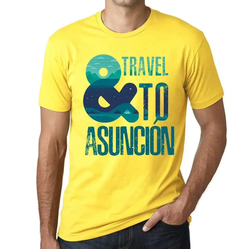 Men's Graphic T-Shirt And Travel To Asunción Eco-Friendly Limited Edition Short Sleeve Tee-Shirt Vintage Birthday Gift Novelty