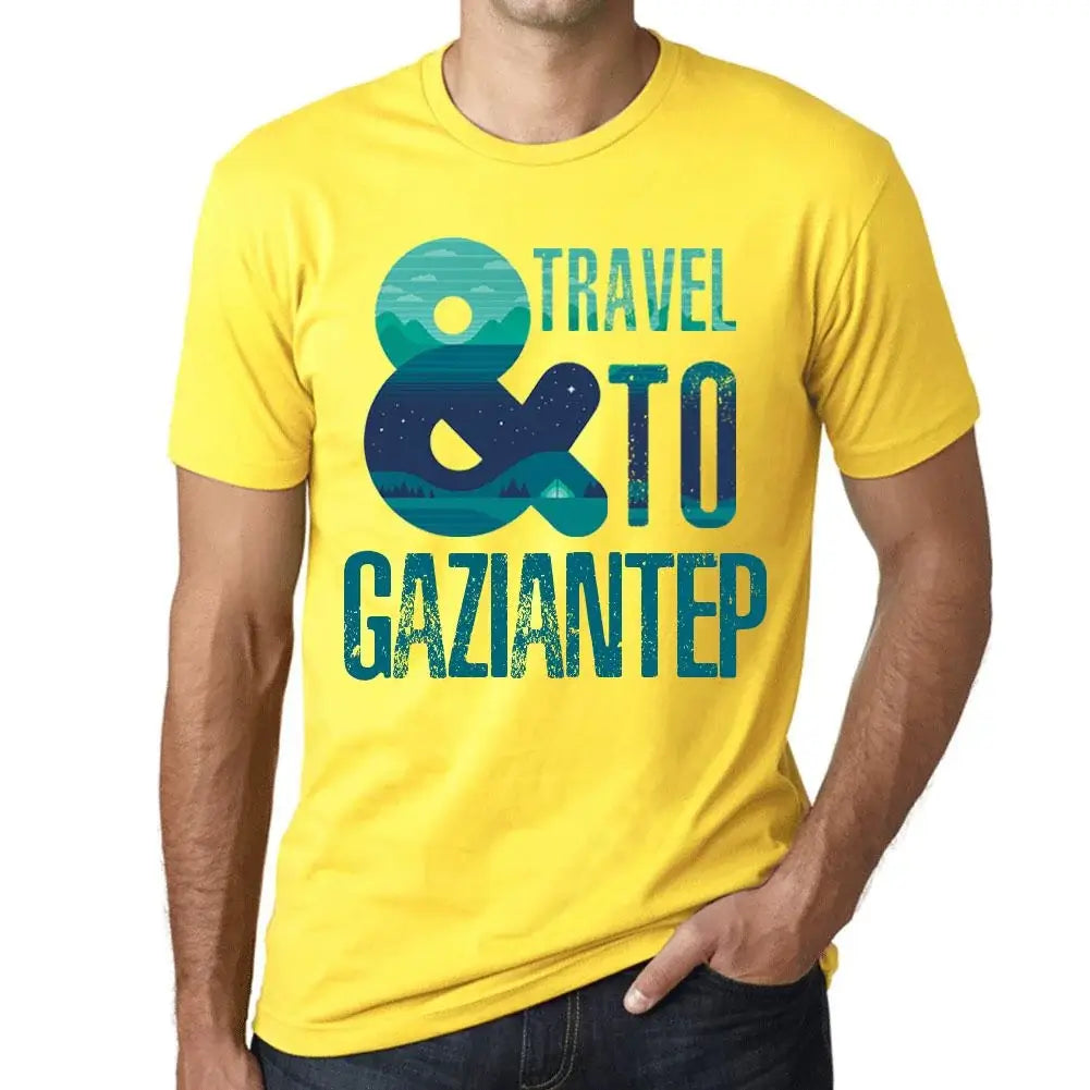 Men's Graphic T-Shirt And Travel To Gaziantep Eco-Friendly Limited Edition Short Sleeve Tee-Shirt Vintage Birthday Gift Novelty
