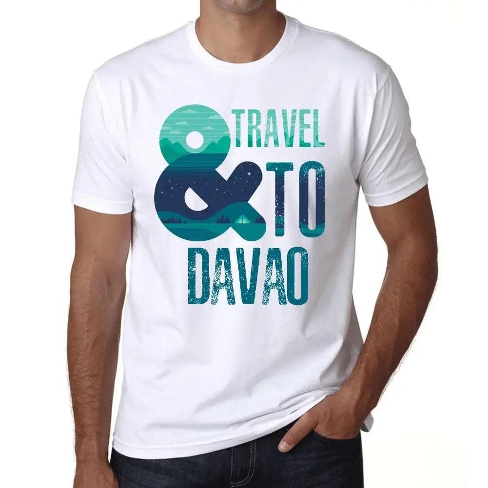 Men's Graphic T-Shirt And Travel To Davao Eco-Friendly Limited Edition Short Sleeve Tee-Shirt Vintage Birthday Gift Novelty