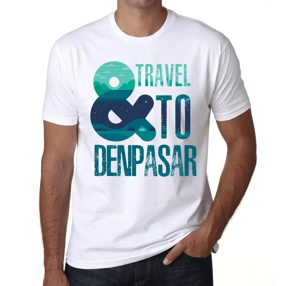 Men's Graphic T-Shirt And Travel To Denpasar Eco-Friendly Limited Edition Short Sleeve Tee-Shirt Vintage Birthday Gift Novelty