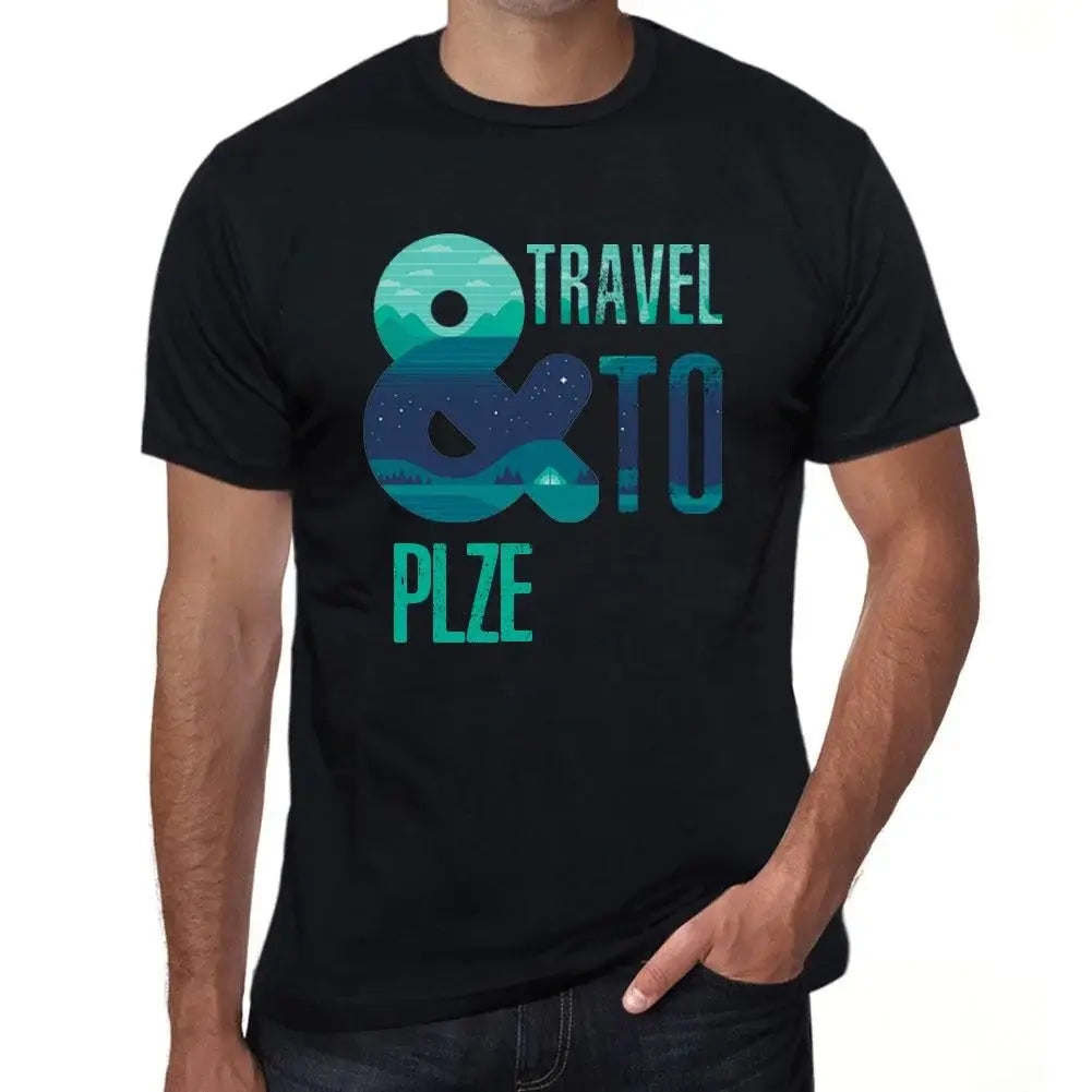 Men's Graphic T-Shirt And Travel To Plzeň Eco-Friendly Limited Edition Short Sleeve Tee-Shirt Vintage Birthday Gift Novelty