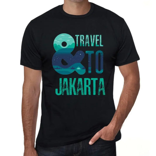 Men's Graphic T-Shirt And Travel To Jakarta Eco-Friendly Limited Edition Short Sleeve Tee-Shirt Vintage Birthday Gift Novelty